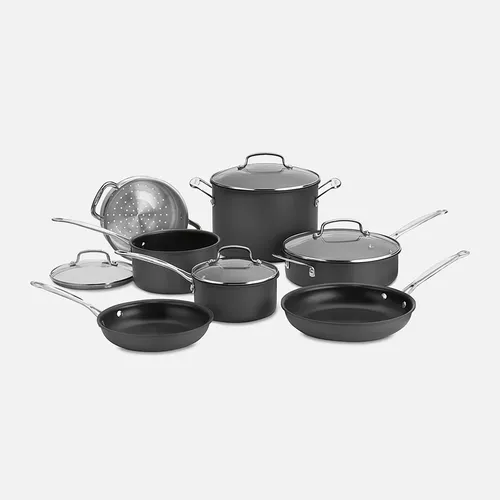 Cuisinart Chef's Classic Hard Anodized Ceramic Nonstick 11-Piece Cookware Set