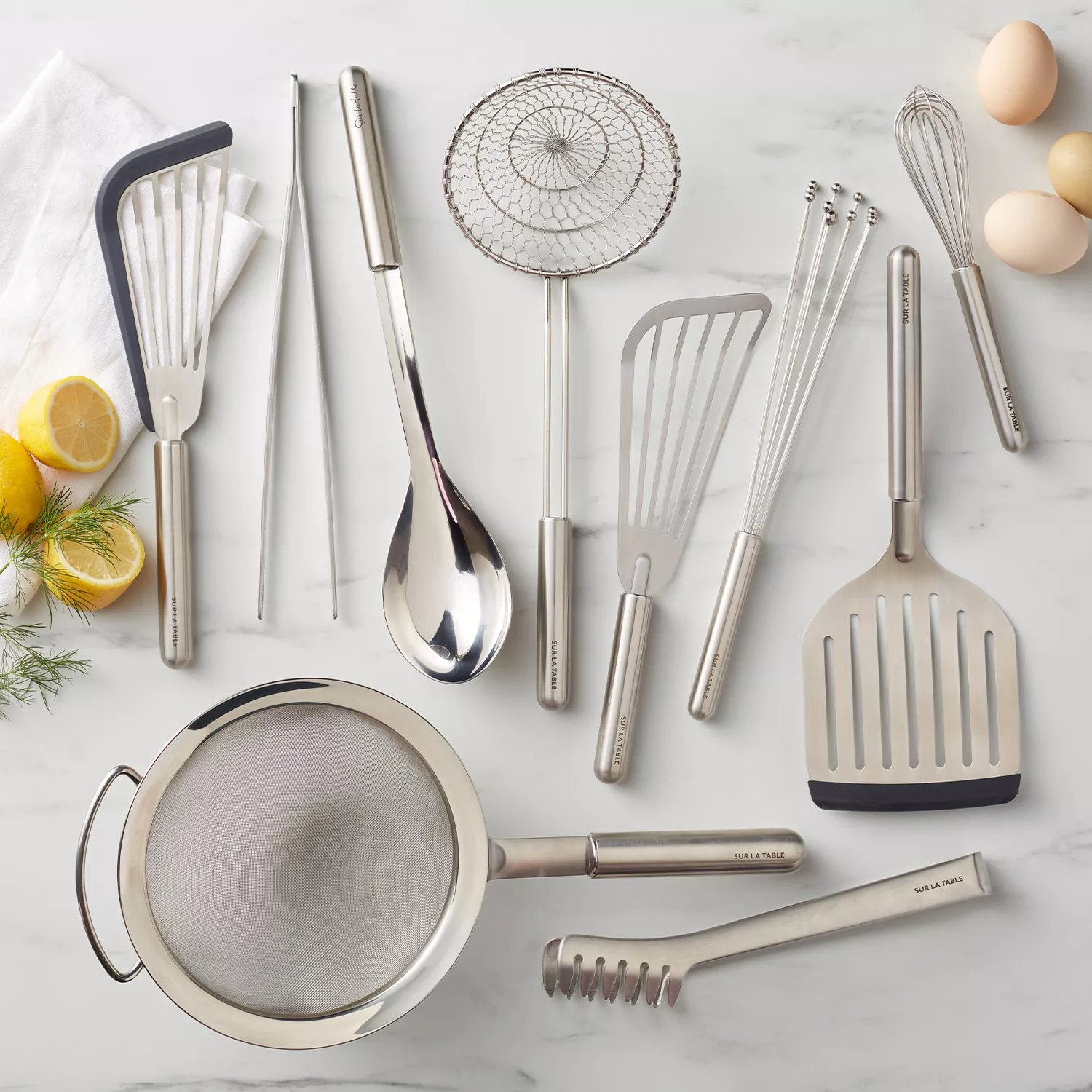 Sur La table Large Stainless Steel Spoon