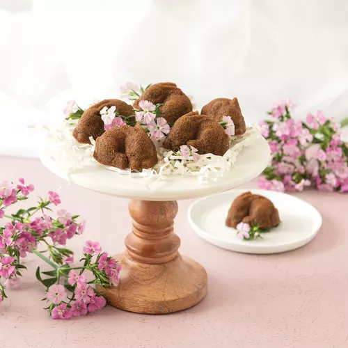 Nordic Ware Baby Bunny Bites Cakelet Pan, 12 Cavity
