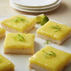 Lime Bars with Shortbread Cookie Crust