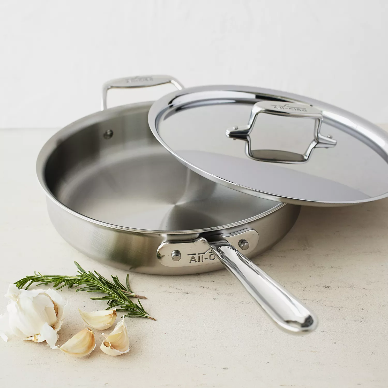 All-Clad D5 Brushed Stainless Steel Sauté Pans