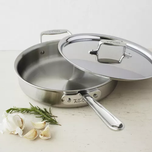 All-Clad D5 Brushed Stainless Steel Saut&#233; Pans