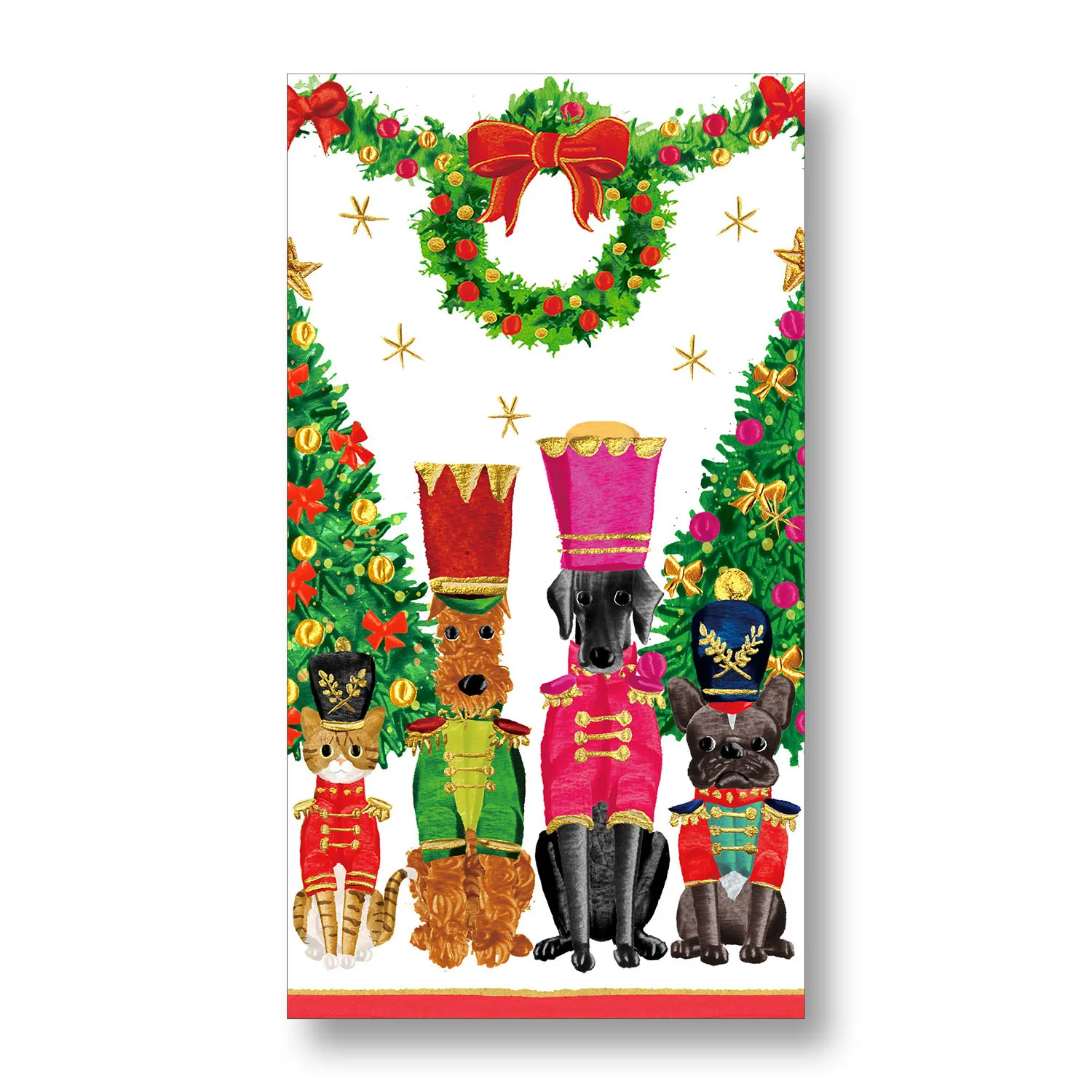 Caspari Pet Toy Solder Guest Napkins, Set of 15
