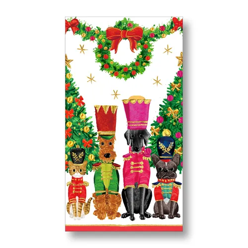 Caspari Pet Toy Solder Guest Napkins, Set of 15