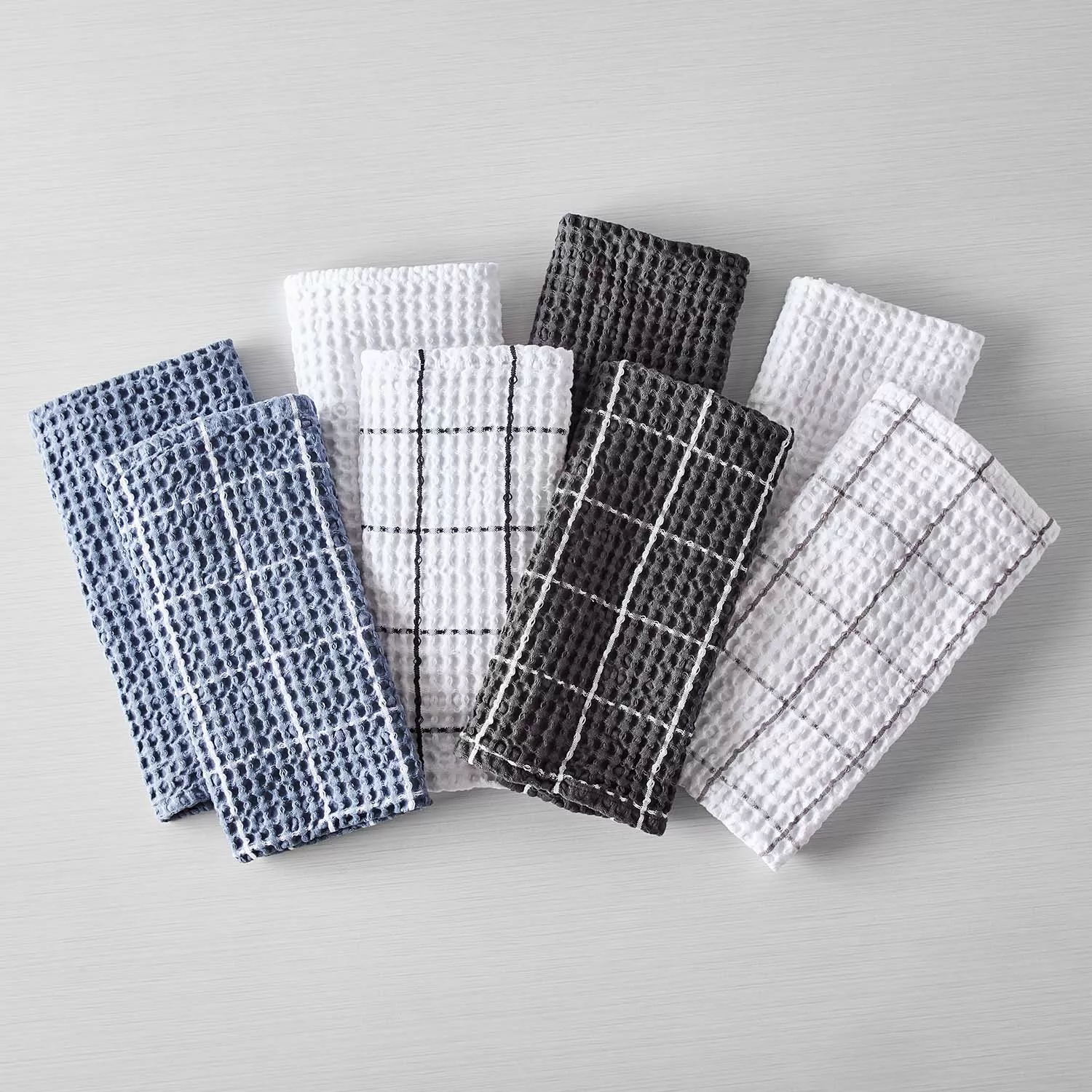 Sur La Table Washed Waffle Kitchen Towels, Set of 2