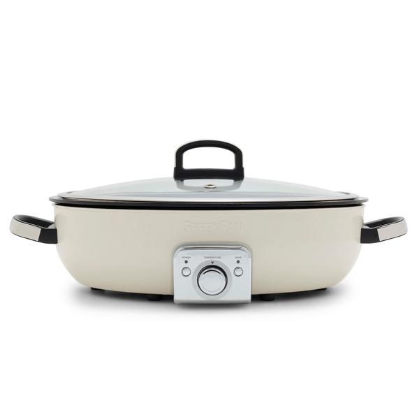 GreenPan Elite Ceramic Nonstick Oval Electric Skillet, 5.5 qt.