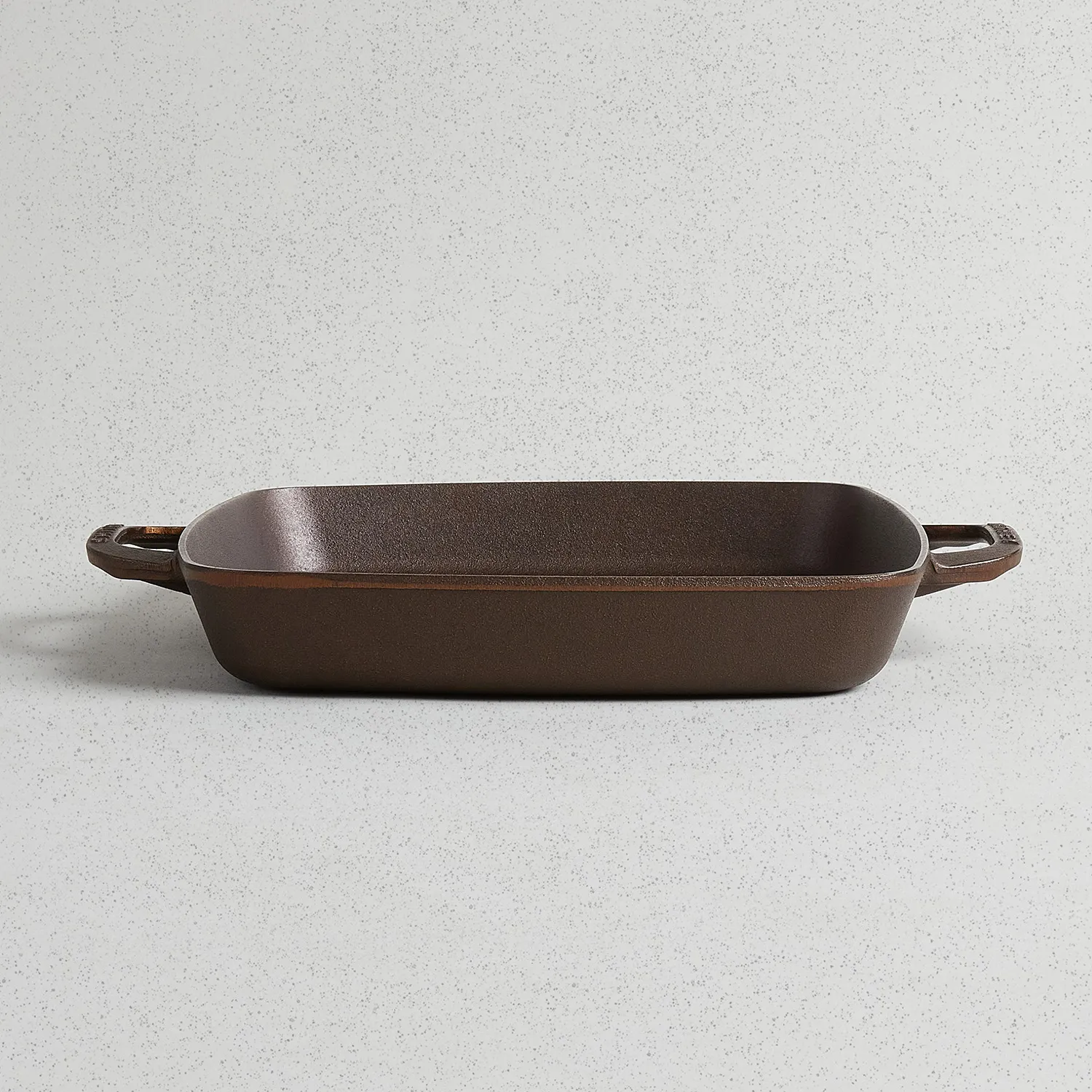 Smithey Polished Cast Iron Square Grill Pan, 12"
