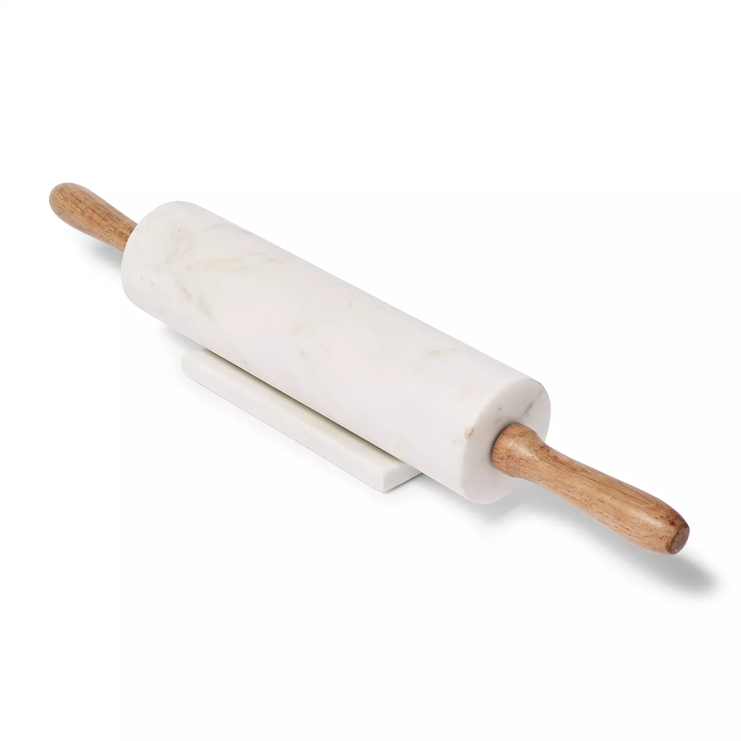 Sur La Table Marble Rolling Pin with Wooden Handles