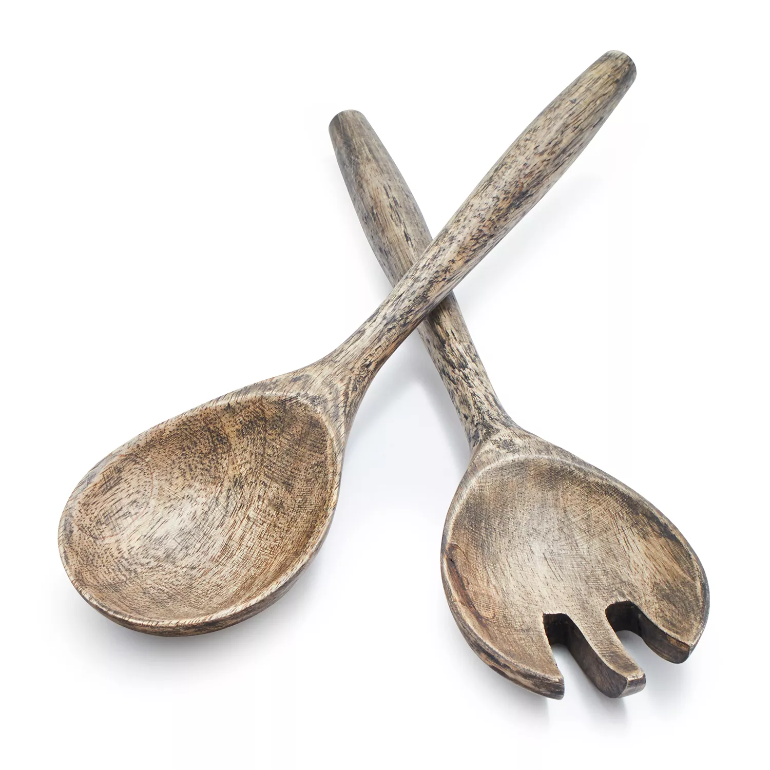 Sur La Table Gray Mango Wood Servers, Set of 2