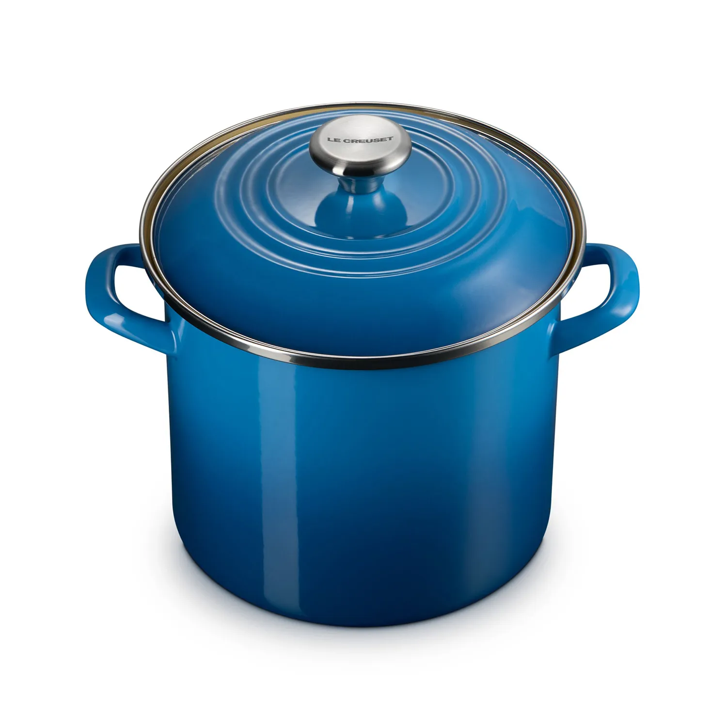 Le Creuset Enameled Steel Stockpot with Stainless Steel Knob, 8 qt.