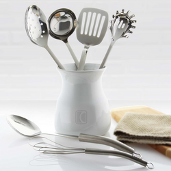 Chantal Stainless Steel Utensil Set with Crock, Set of 7 