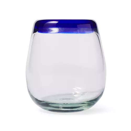 Sur La Table Recycled Glass Stemless Wine Glass, 12 oz. 