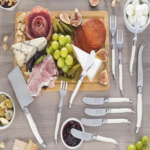 French Home 11-Piece Laguiole Style Cheese Serve Set