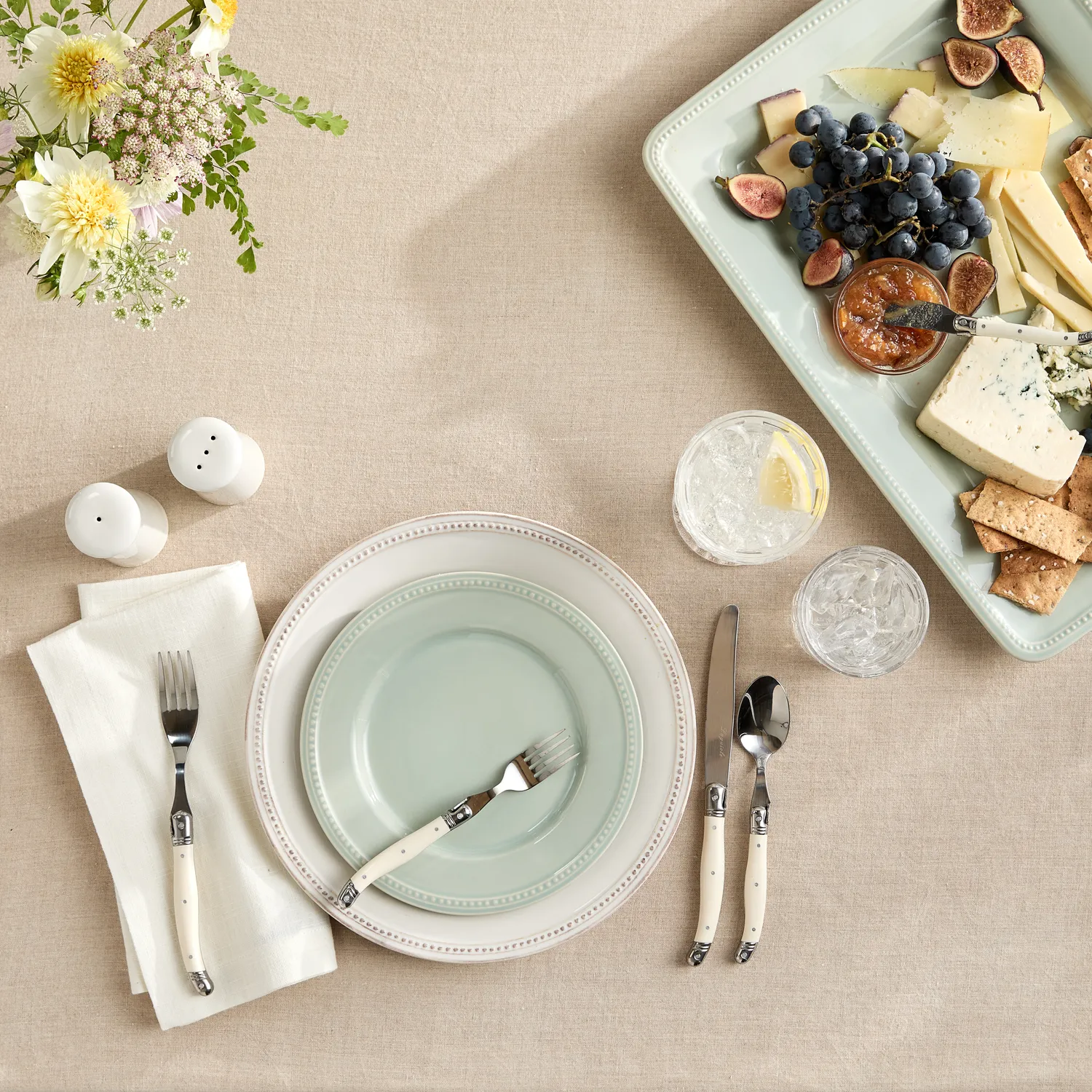 Sur La Table Pearl Sea Salt Salad Plate