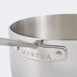Martha by Martha Stewart Tri-Ply Stainless Steel Saucepan