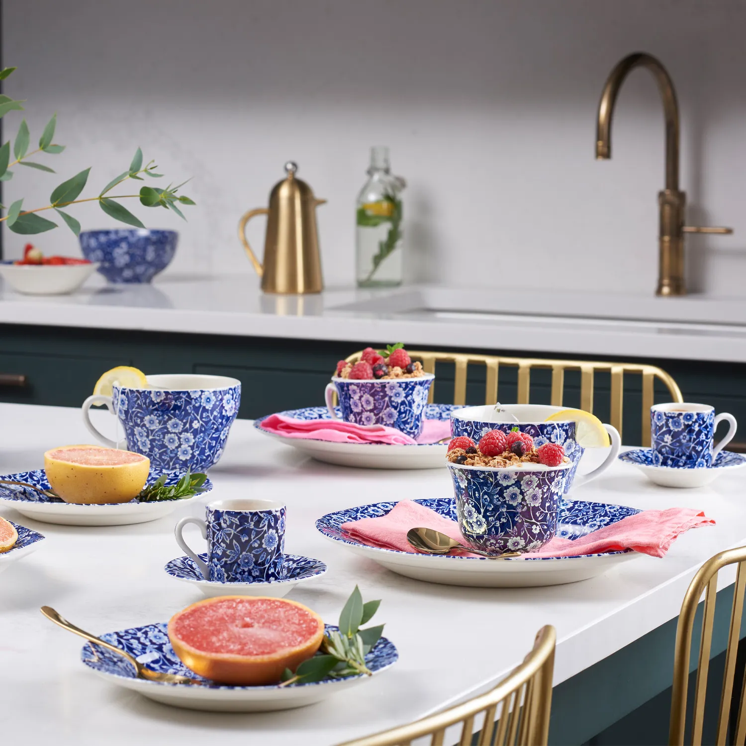 Burleigh Blue Calico Salad Plate