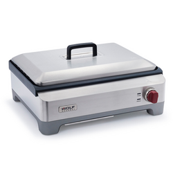 Wolf Gourmet Stainless Steel Electric Griddle with Vented Lid Wolf Griddle for summer home