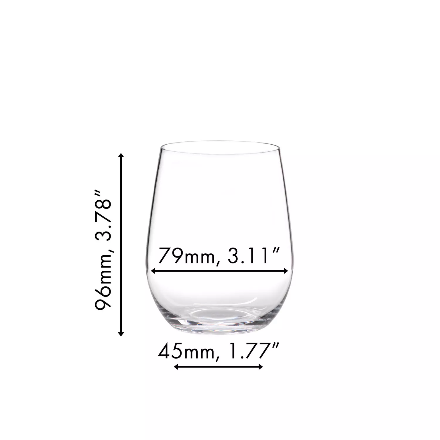 RIEDEL O Wine Tumbler Cabernet/Viognier Wine Glass, Set of 8