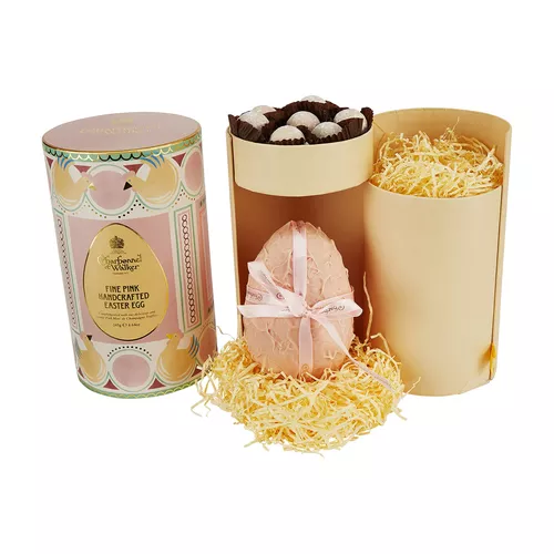 Charbonnel Et Walker Pink Marc De Champagne Truffles in Chocolate Egg Gift Box