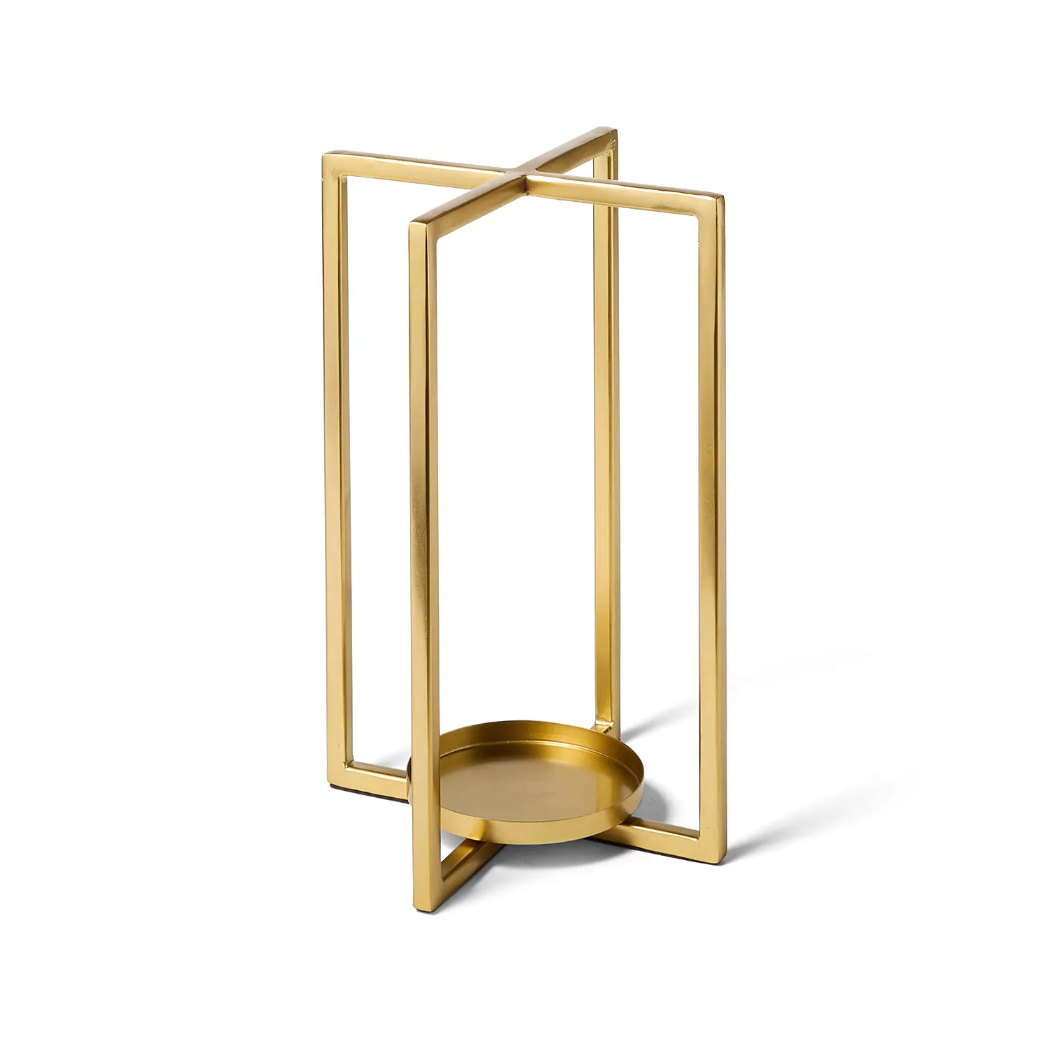 Sur La Table Goldtone Hurricane Candle Holder