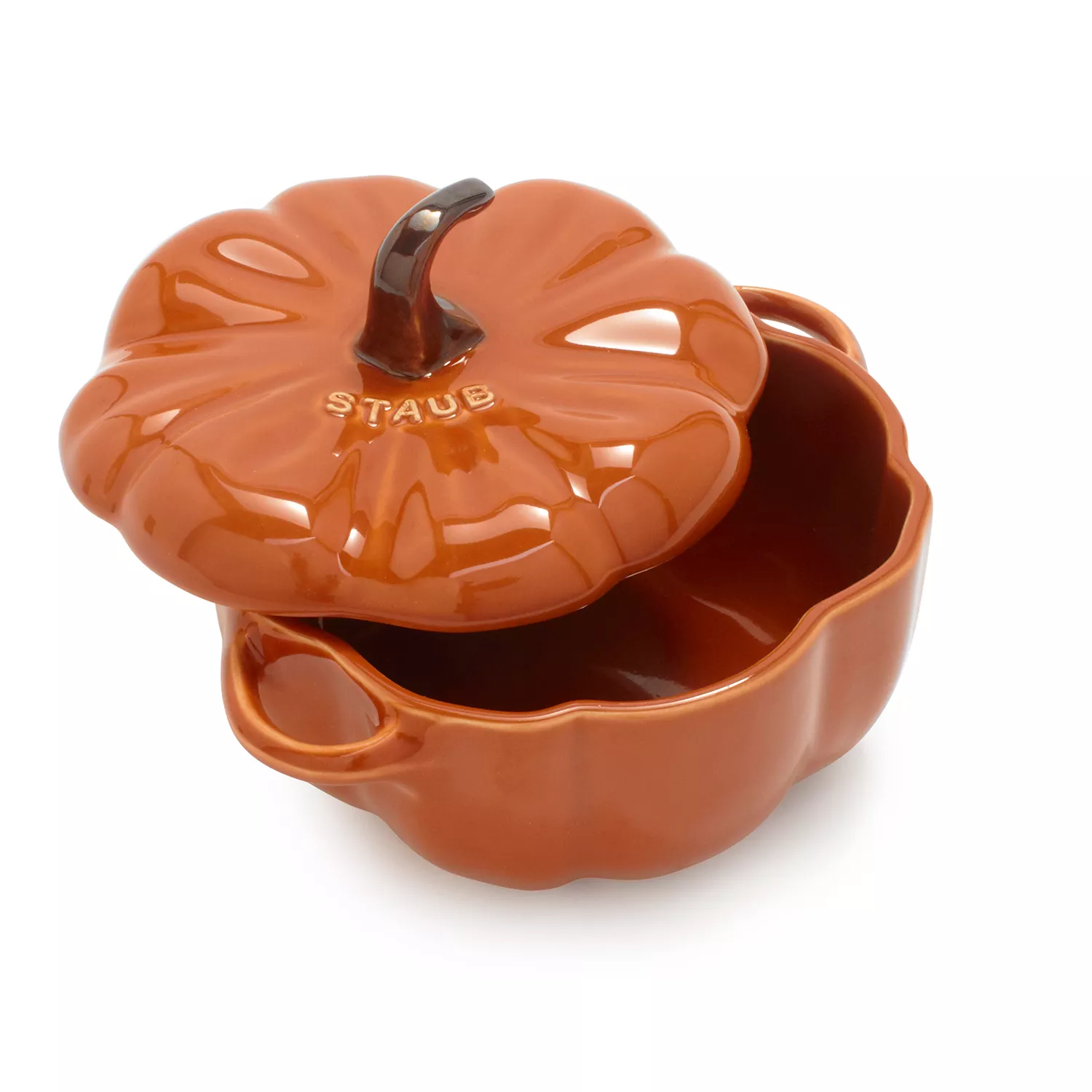 Staub Stoneware Mini Pumpkin Cocotte, .5 qt