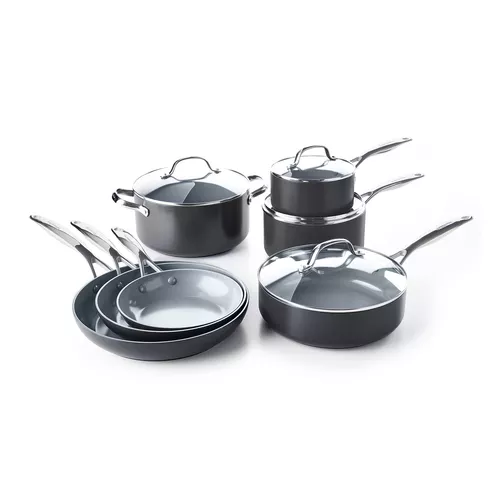 GreenPan Valencia Pro Ceramic Nonstick, Set of 10 + Bonus