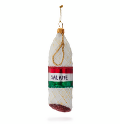 Italian Salami Glass Ornament