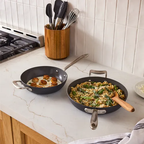 All-Clad HA1 Ceramic Nonstick Set of 2 Skillets, 8.5" & 10.5"
