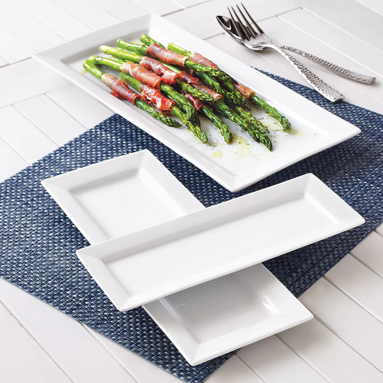 Sur La Table Porcelain Platters, Set of 3