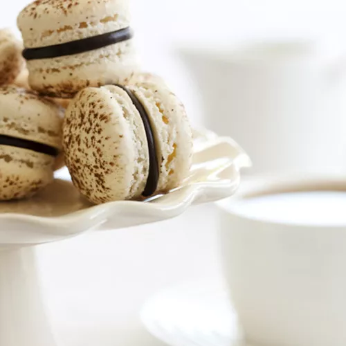 Chocolate-filled Macarons