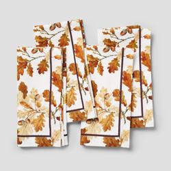 Sur La Table Thanksgiving Oak Leaves Napkins, Set of 4
