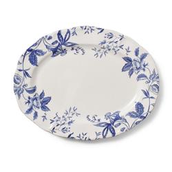 Sur La Table Italian Blue Floral Oval Platter