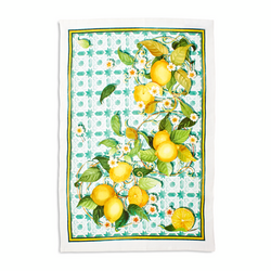 Lemon Linen Kitchen Towel, 20&#34; x 28&#34;