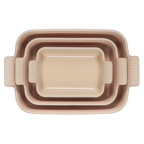 Le Creuset Heritage Stoneware 3-Piece Rectangular Baker Set - thumbnail 7