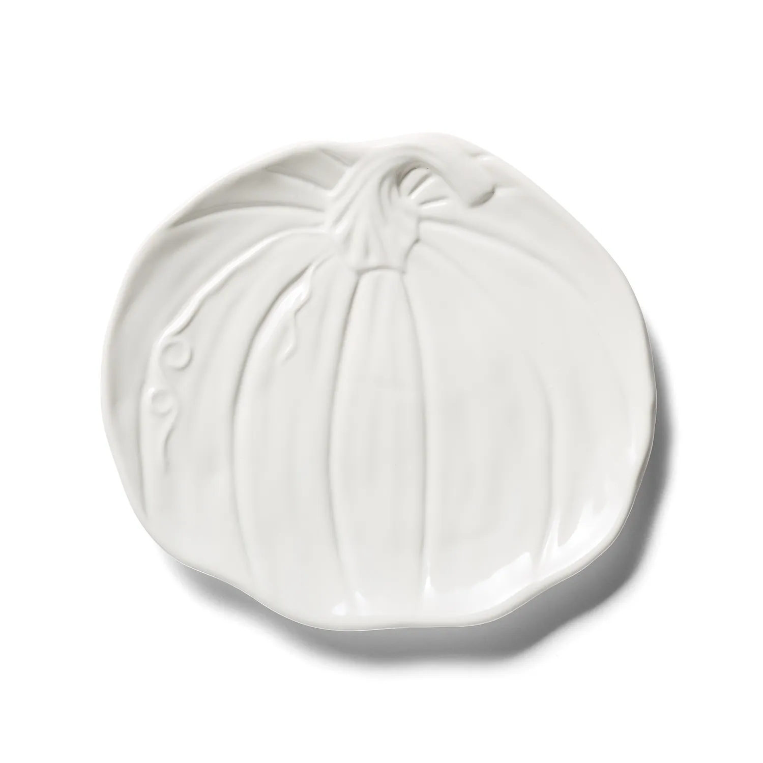 Name: Sur La Table Figural Pumpkin Salad Plate