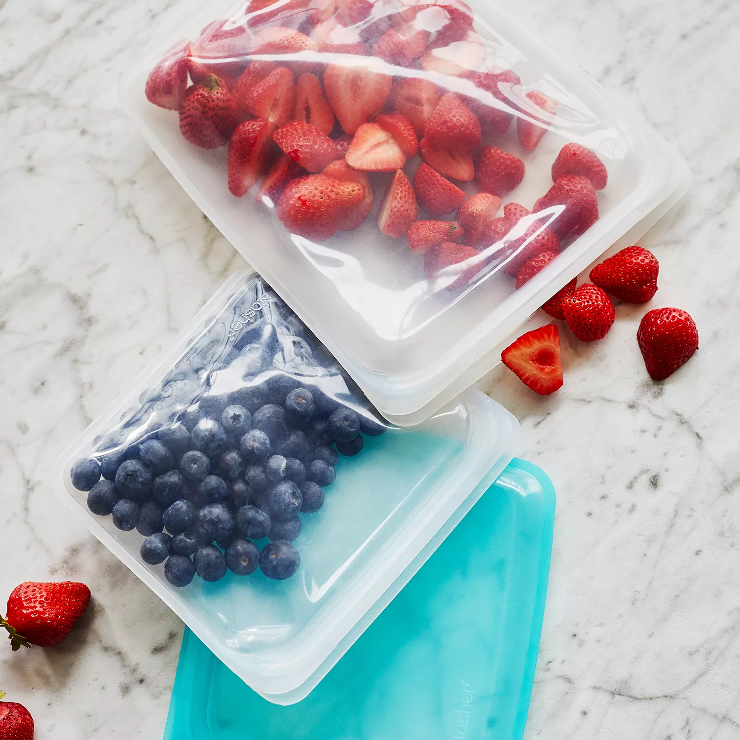 Reusable Seal Silicone Food Fresh Bag Vacuum Sealer Fruit Meat Storage Bags