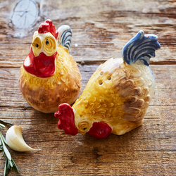 Jacques P&#233;pin Collection Figural Chicken Salt and Pepper Shakers