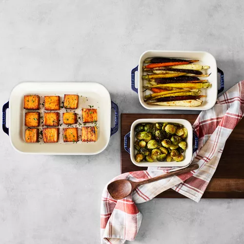 Staub Stoneware 3-Piece Rectangular Baker Set