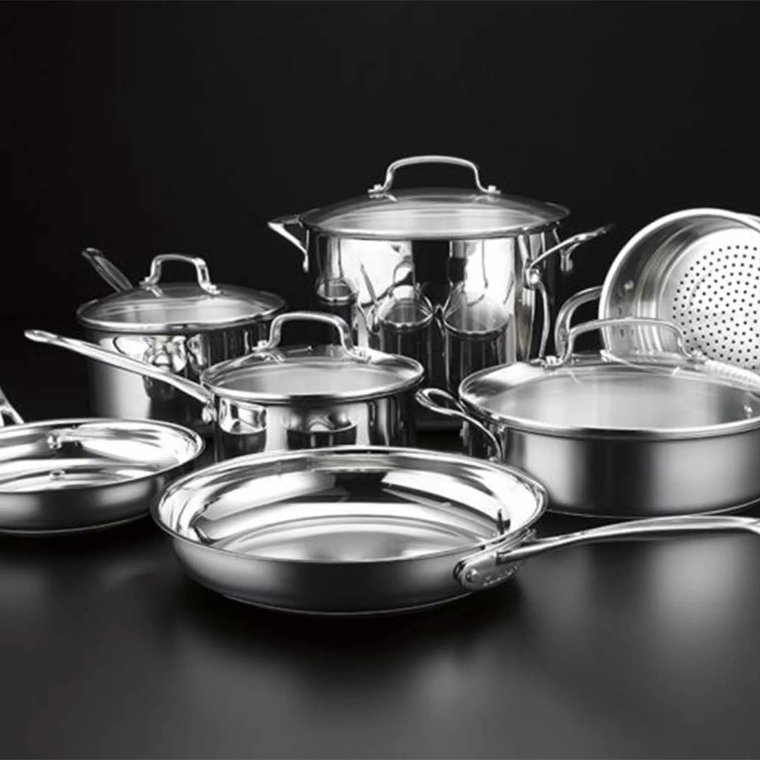Cuisinart Chef&#8217;s Classic Stainless Steel 11-Piece Cookware Set