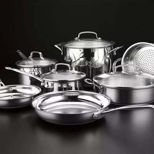 Cuisinart Chef&#8217;s Classic Stainless Steel 11-Piece Cookware Set