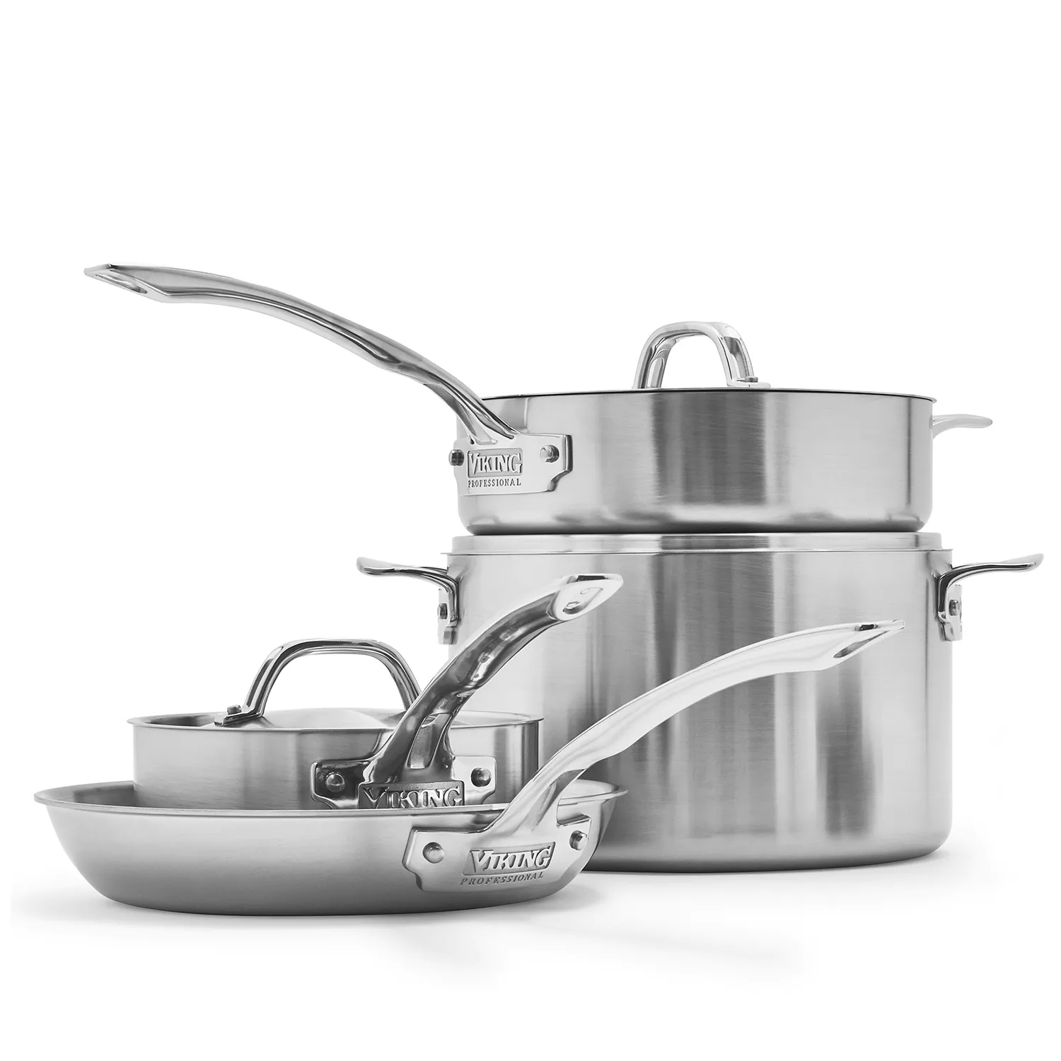 7-Piece Tri-Ply Stainless Steel Cookware Set | Goldilocks