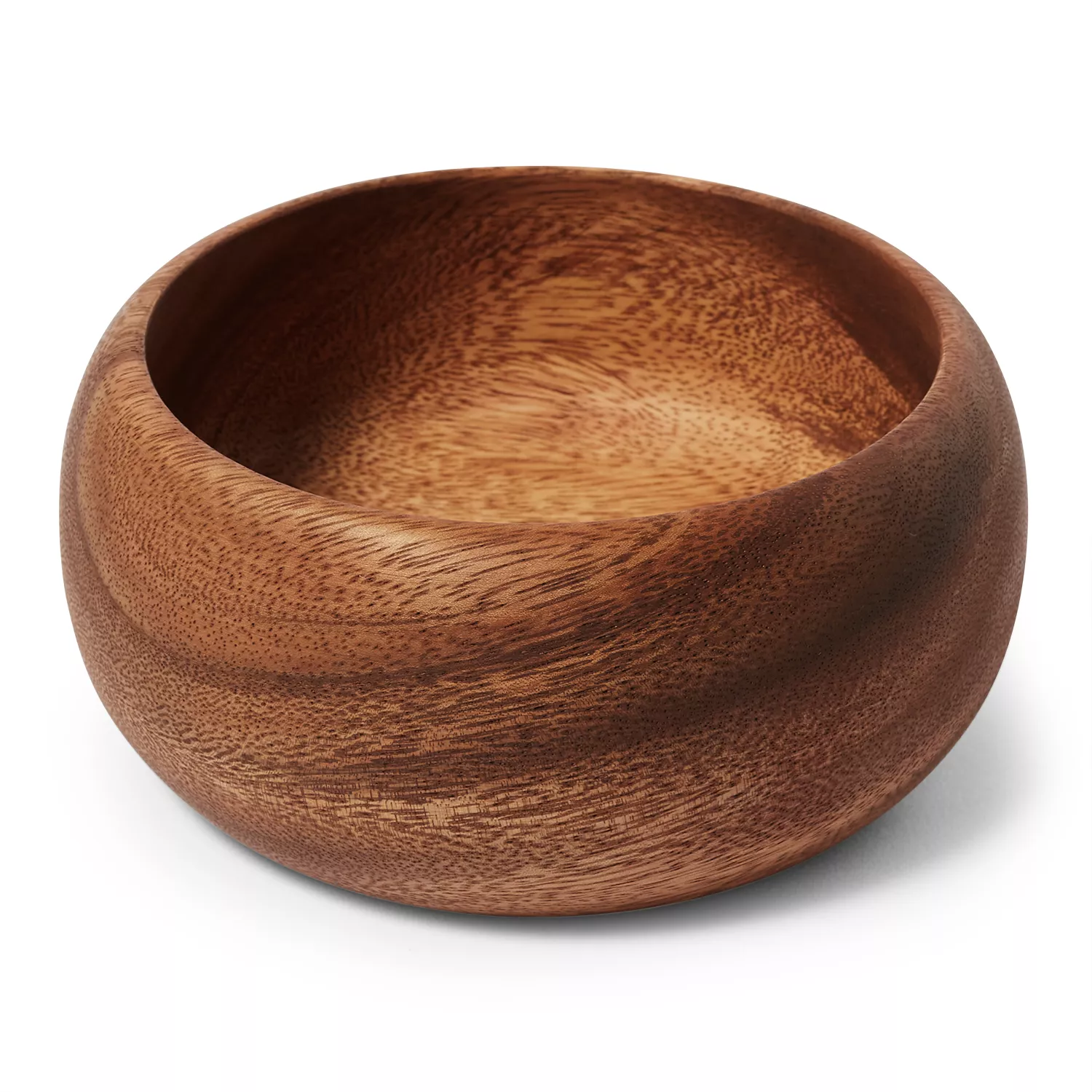 Sur La Table Acacia Wood Curved Salad Bowl (4)