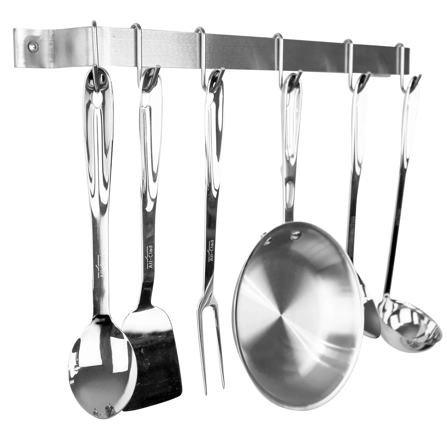 Enclume Easy Mount Stainless Steel Utensil Bar Wall Racks