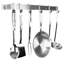 Enclume Easy Mount Stainless Steel Utensil Bar Wall Racks