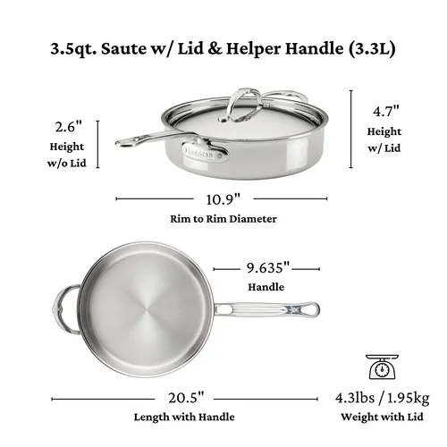 Hestan ProBond Luxe Stainless Steel 10-Piece Cookware Set