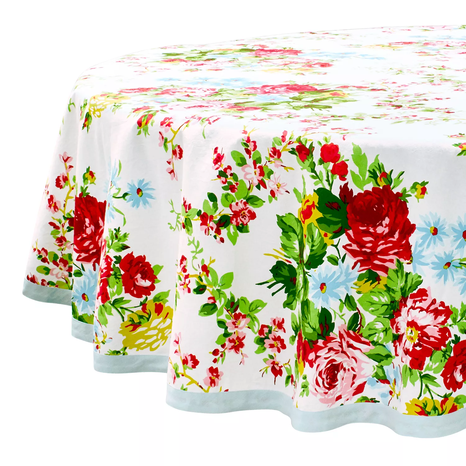 Rose Garden Round Tablecloth by April Cornell
