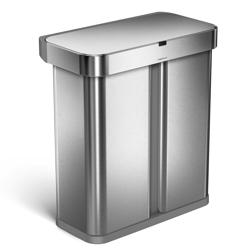 Simplehuman Voice & Motion Dual Compartment Sensor Can, 58 L I love this trash can!!