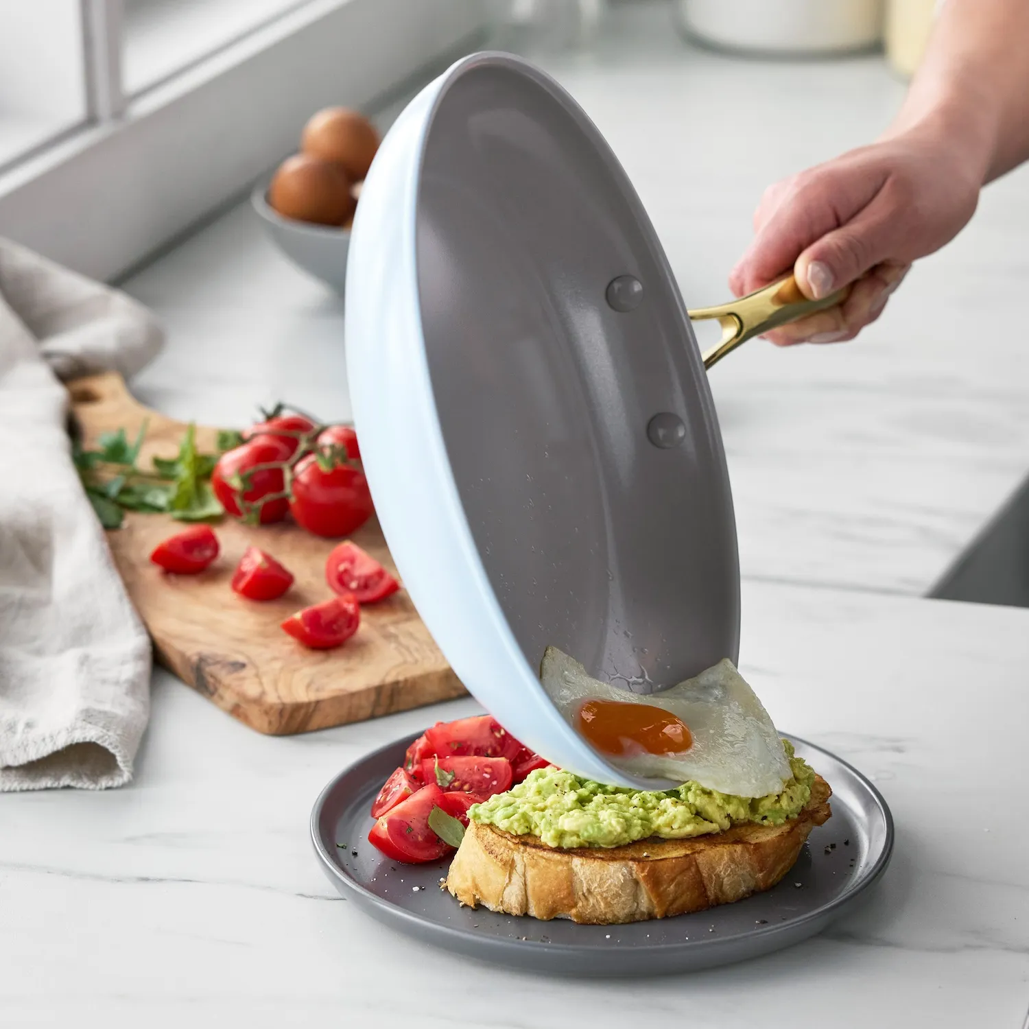 GreenPan Hamptons Skillets, Set of 3