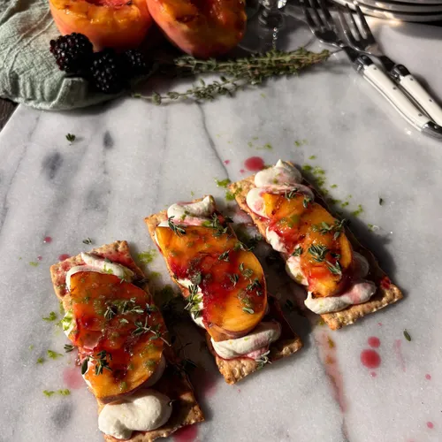 Summer Garden Whipped Feta Bites