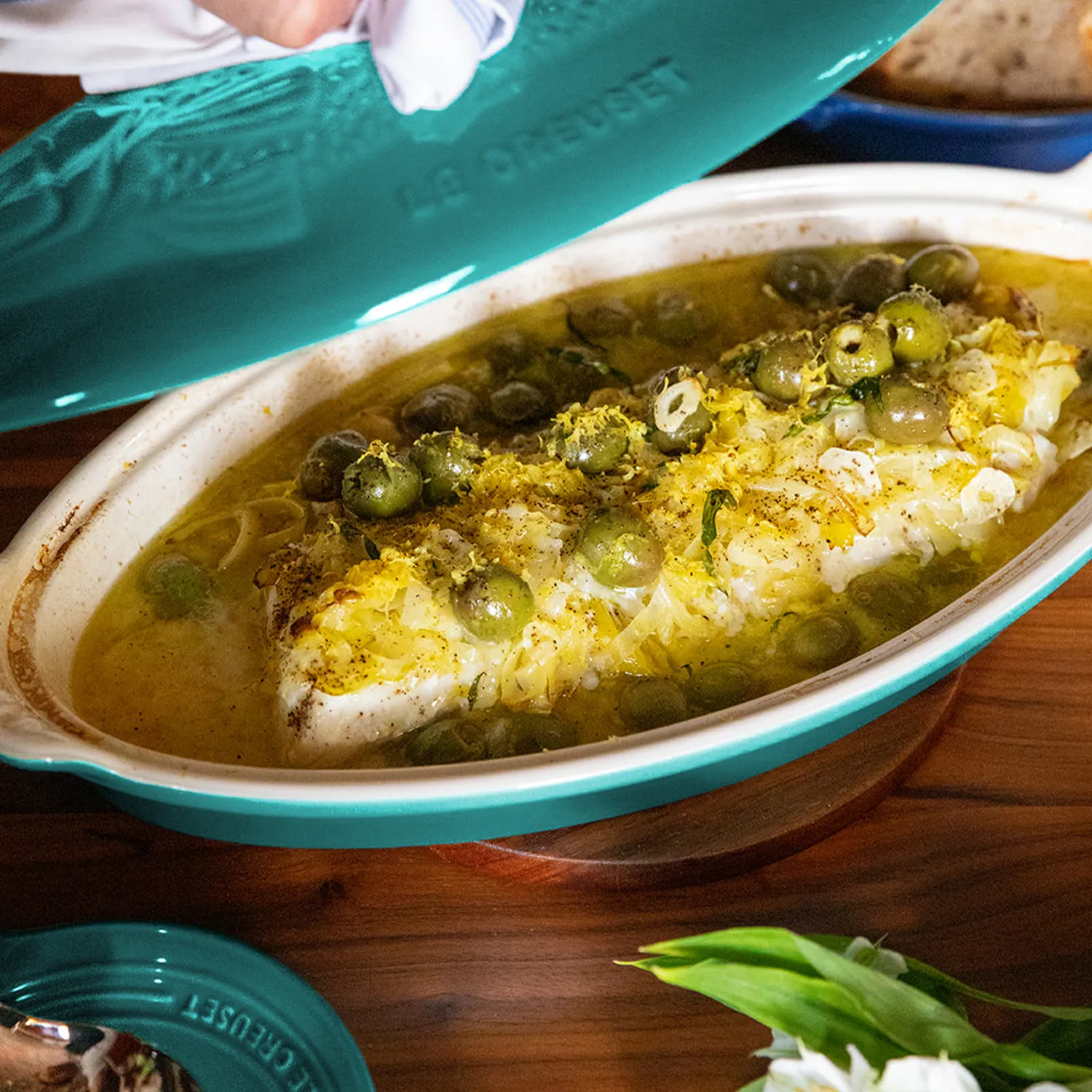 Le Creuset Oval Fish Baker with Lid